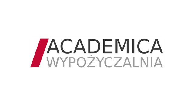 Obraz przedstawia logo wypożyczalni academica