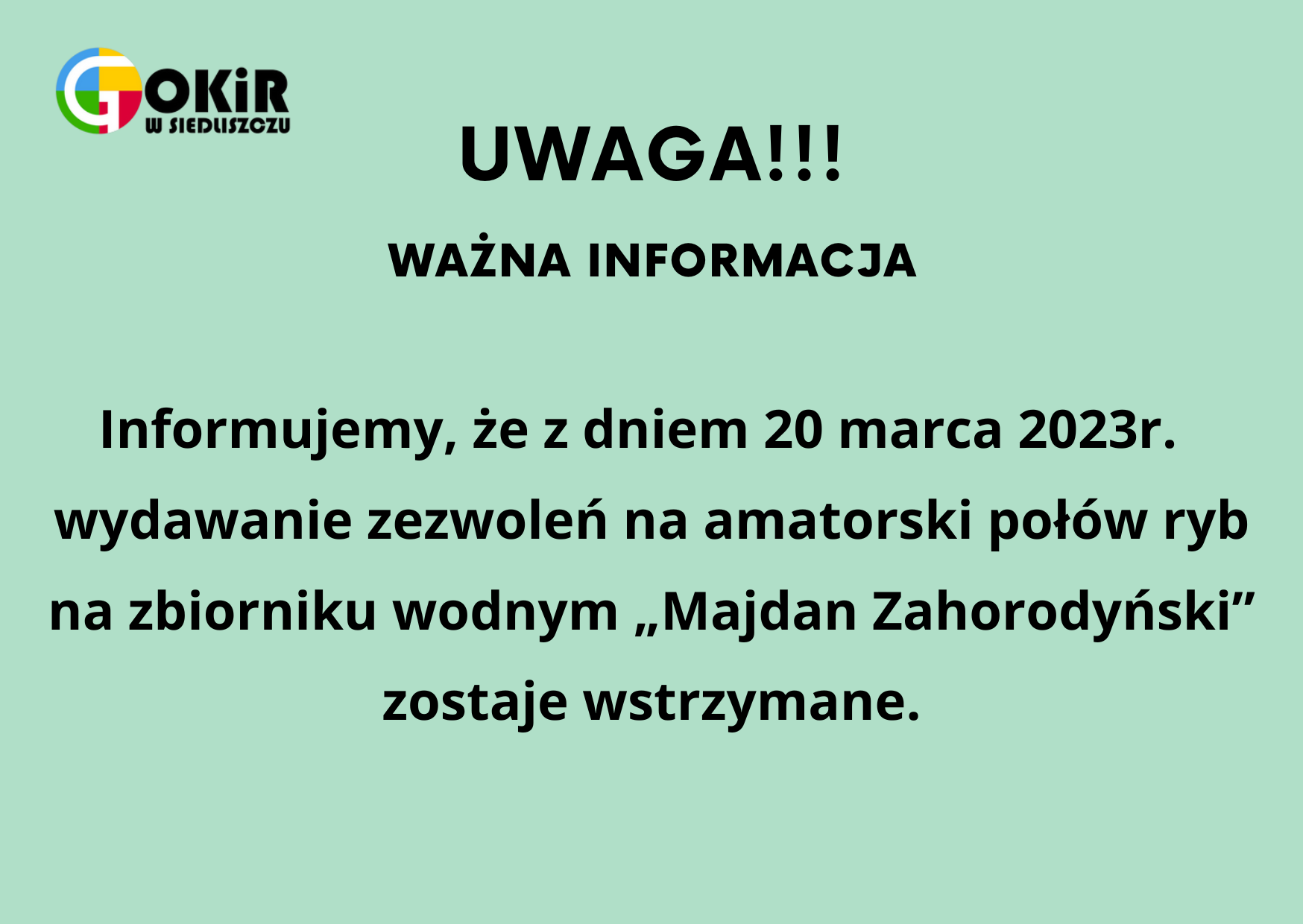 Ważna informacja!!!