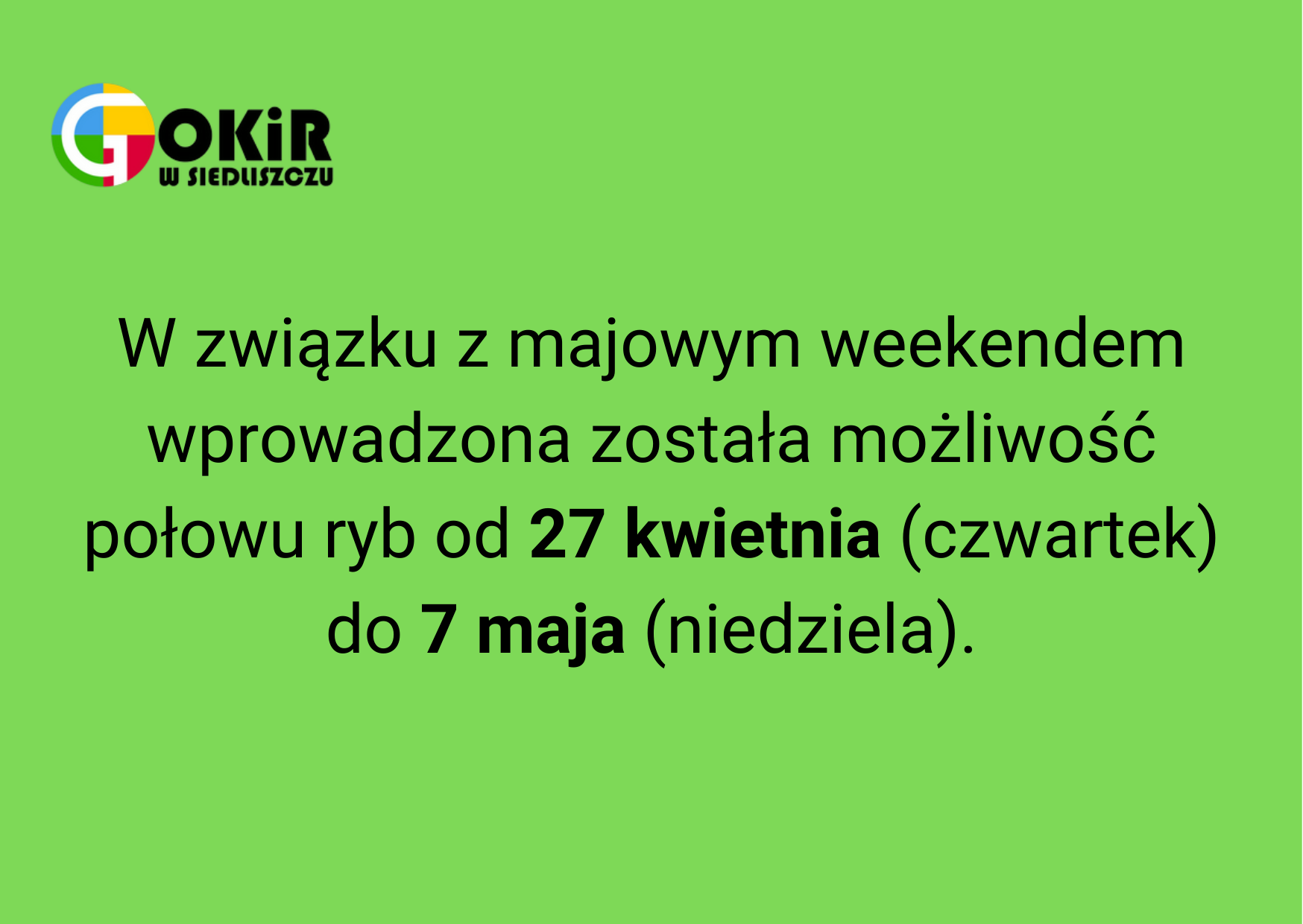 Wędkarstwo- ważna informacja