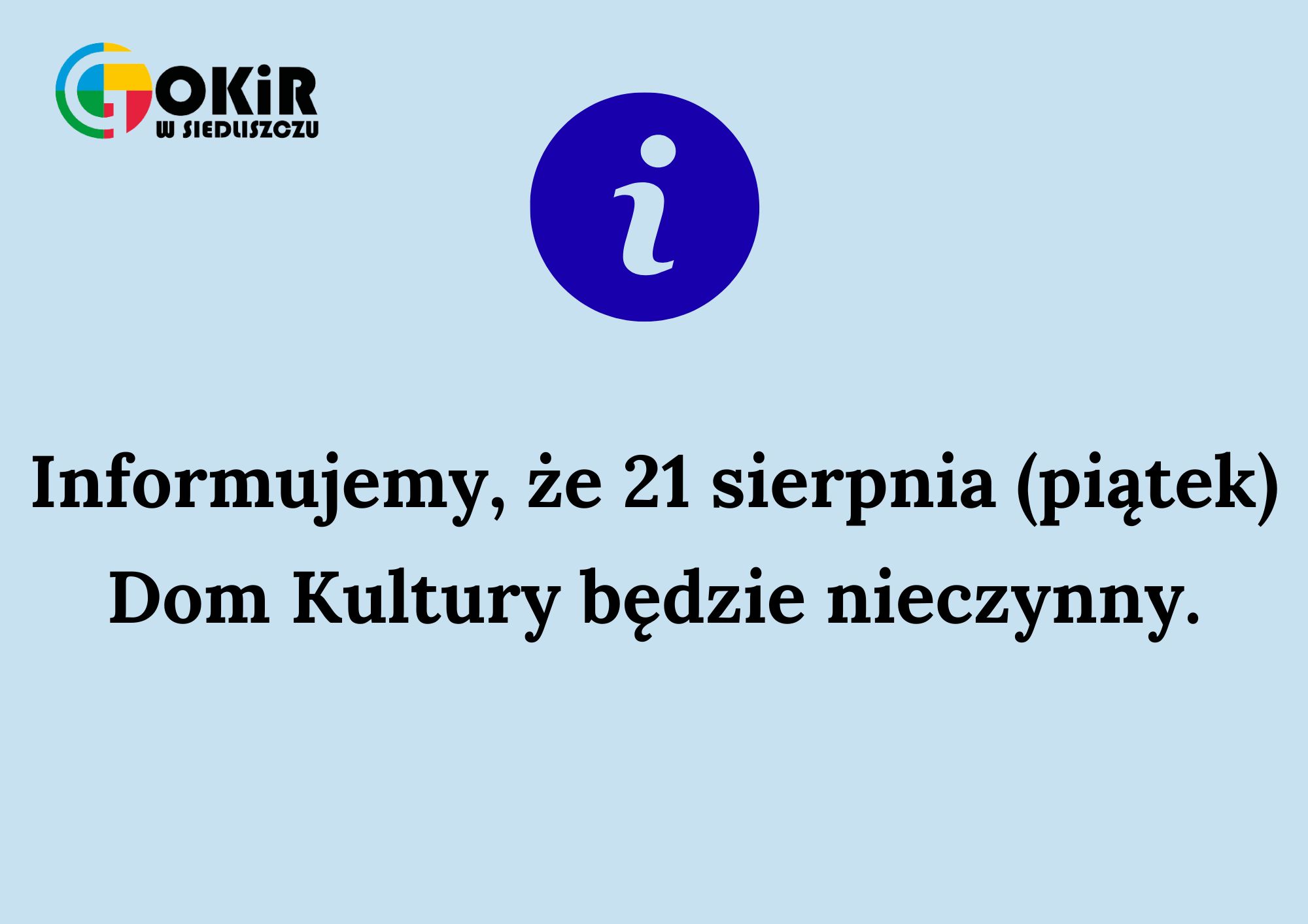 Ważna inforamcja